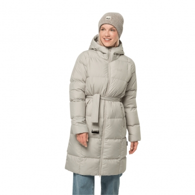 Jack Wolfskin Winter Down Coat Frozen Lake Coat (windproof, water-repellent) beige Women